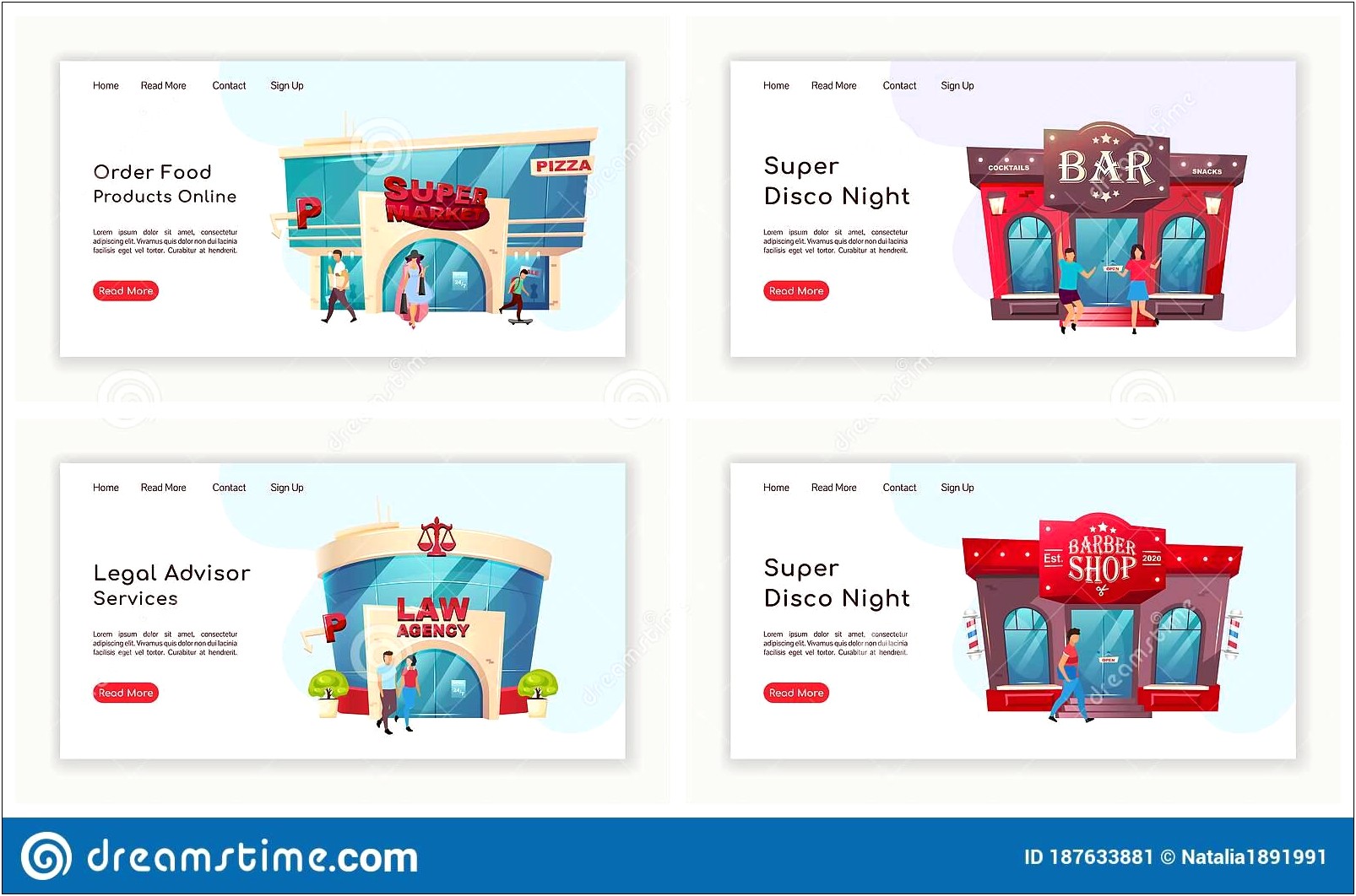 Free One Page Online Shop Template