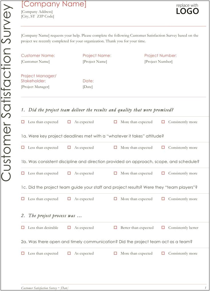 Free Online Client Satisfaction Survey Template