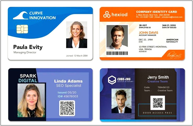 Free Online Employee Id Badge Template