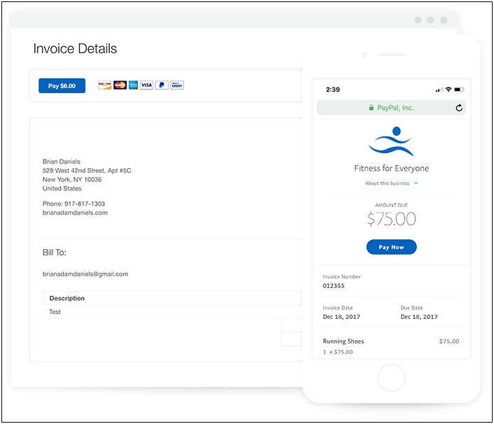 Free Online Invoicing Templates From Paypal