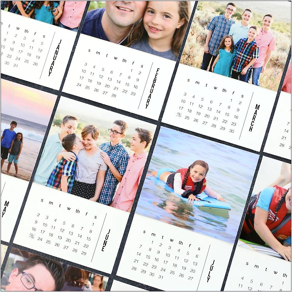 Free Online Monthly Calendar Template 2016