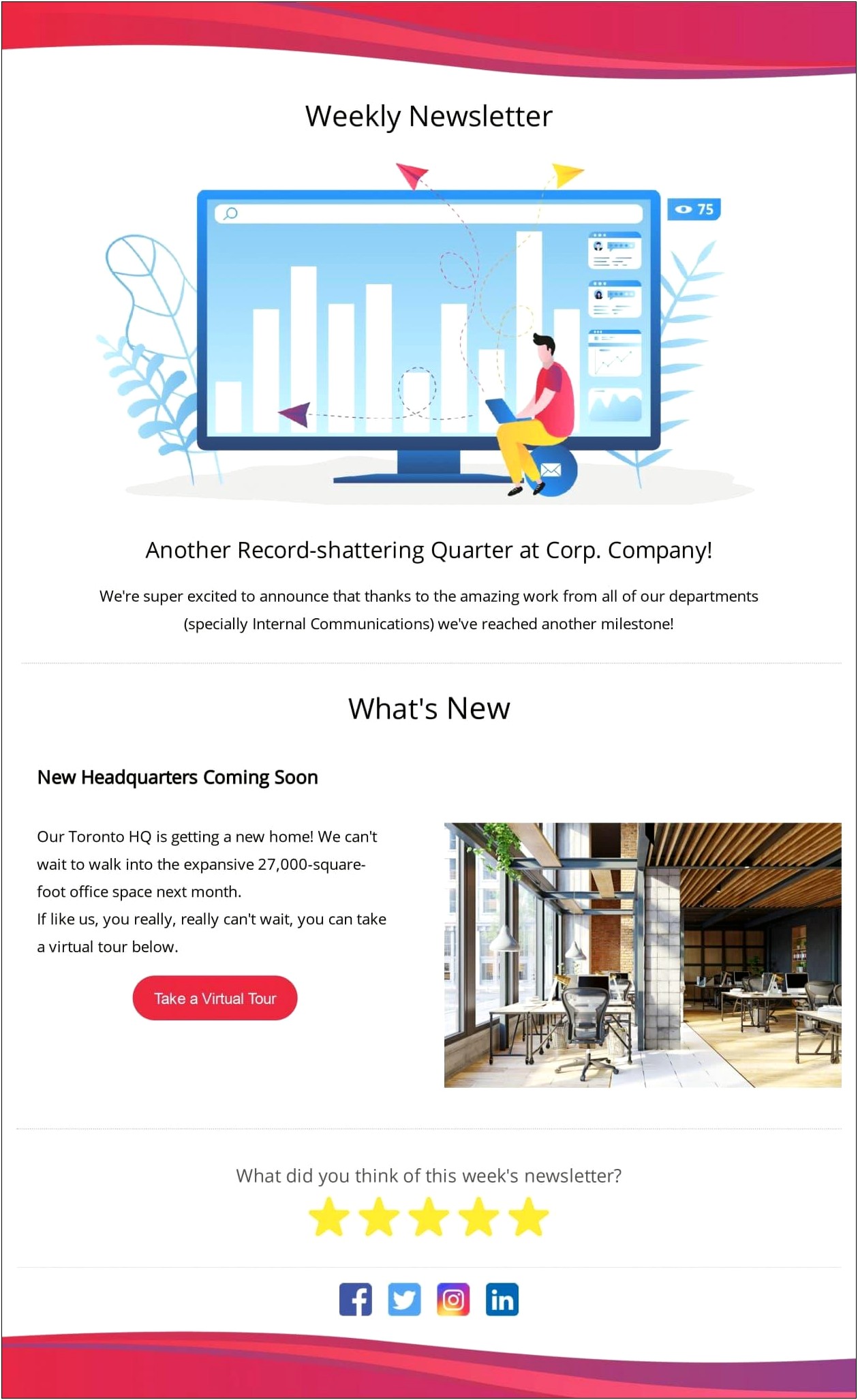 Free Online Newsletter Templates To Send To Employees