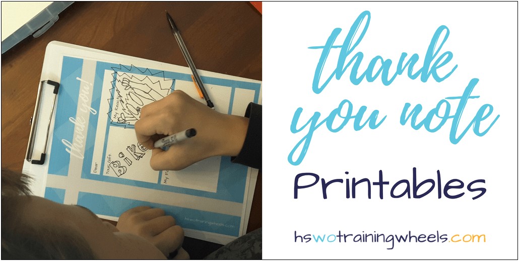 Free Online Thank You Note Template