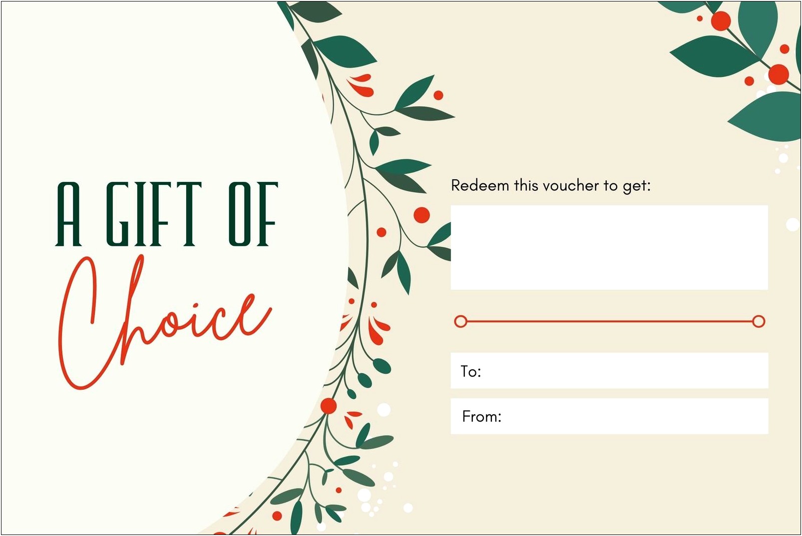 Free Open Office Gift Certificate Template