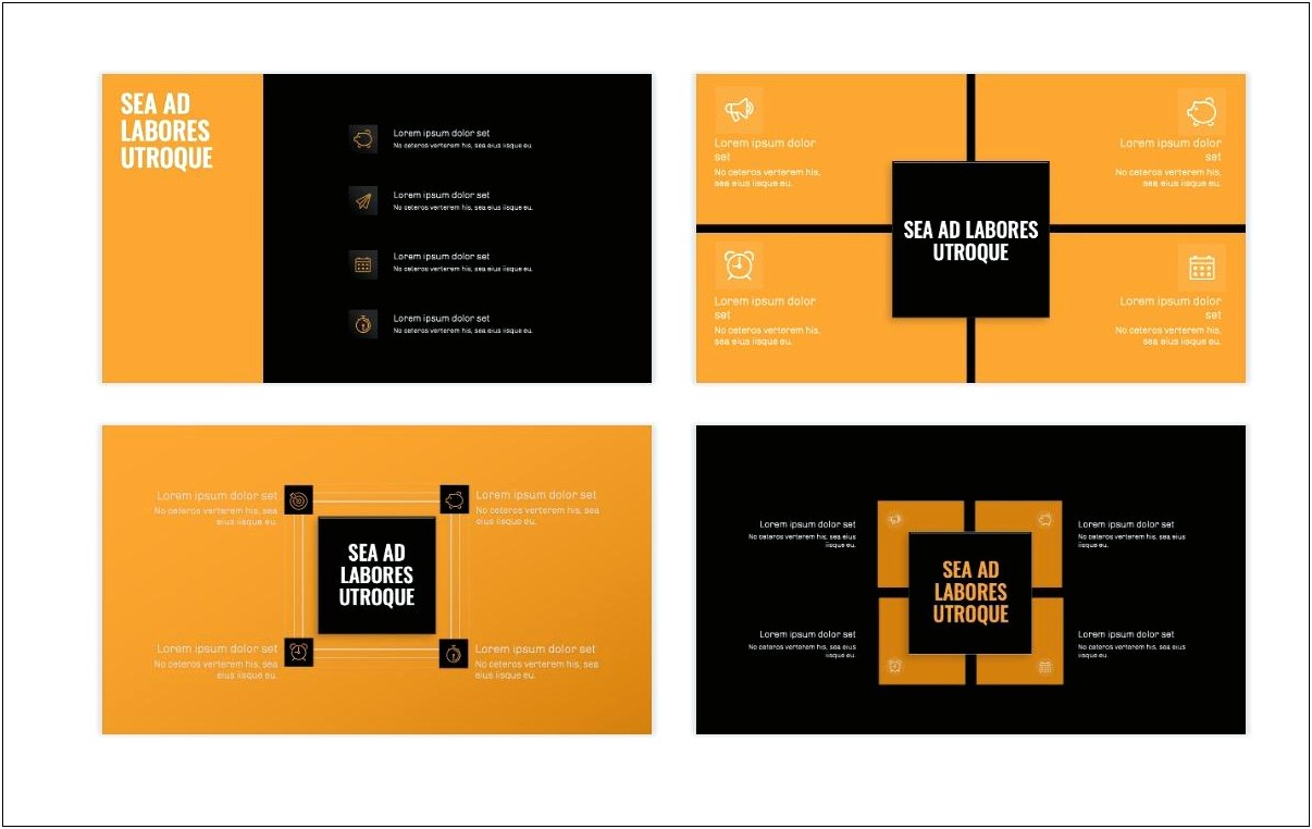 Free Orange And Black Powerpoint Template