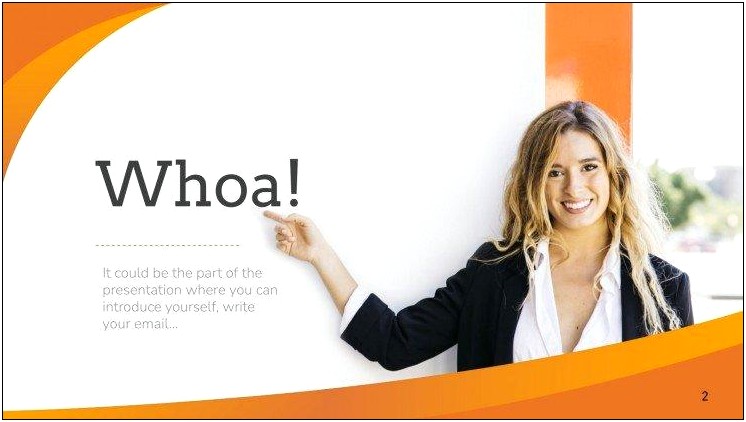 Free Orange And White Powerpoint Templates