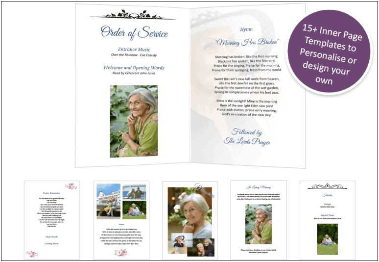 Free Order Of Service Templates Uk