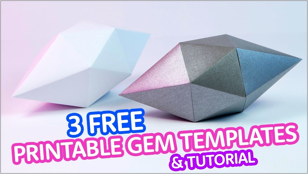 Free Paper Crystal Template Science Lab