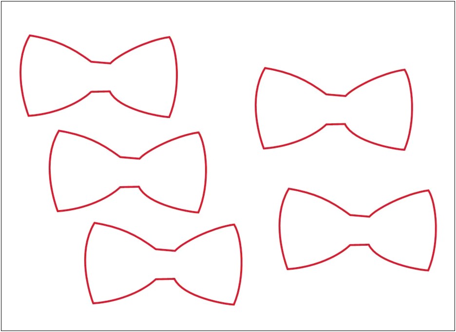 Free Paper Woodworking Bow Tie Template