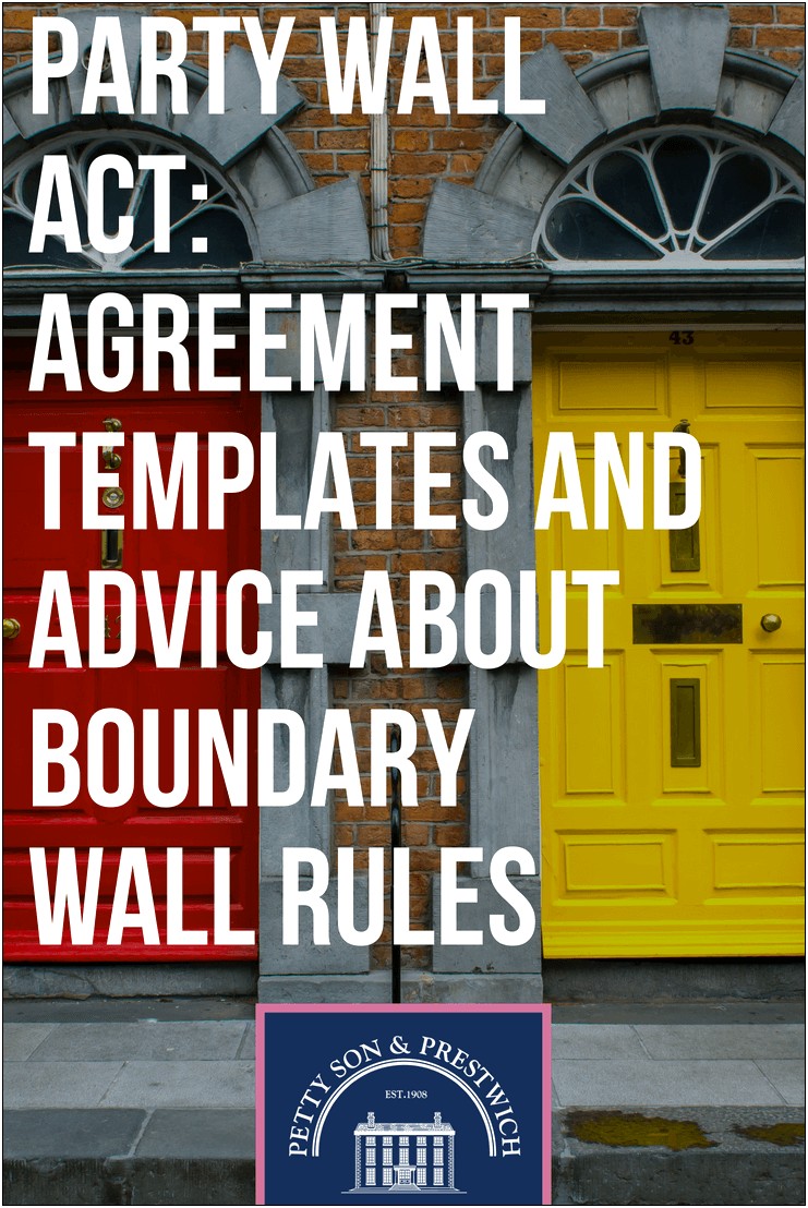 Free Party Wall Agreement Letter Template