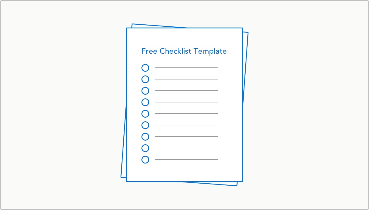 Free Pdf Fillable Checklist Pre Made Template