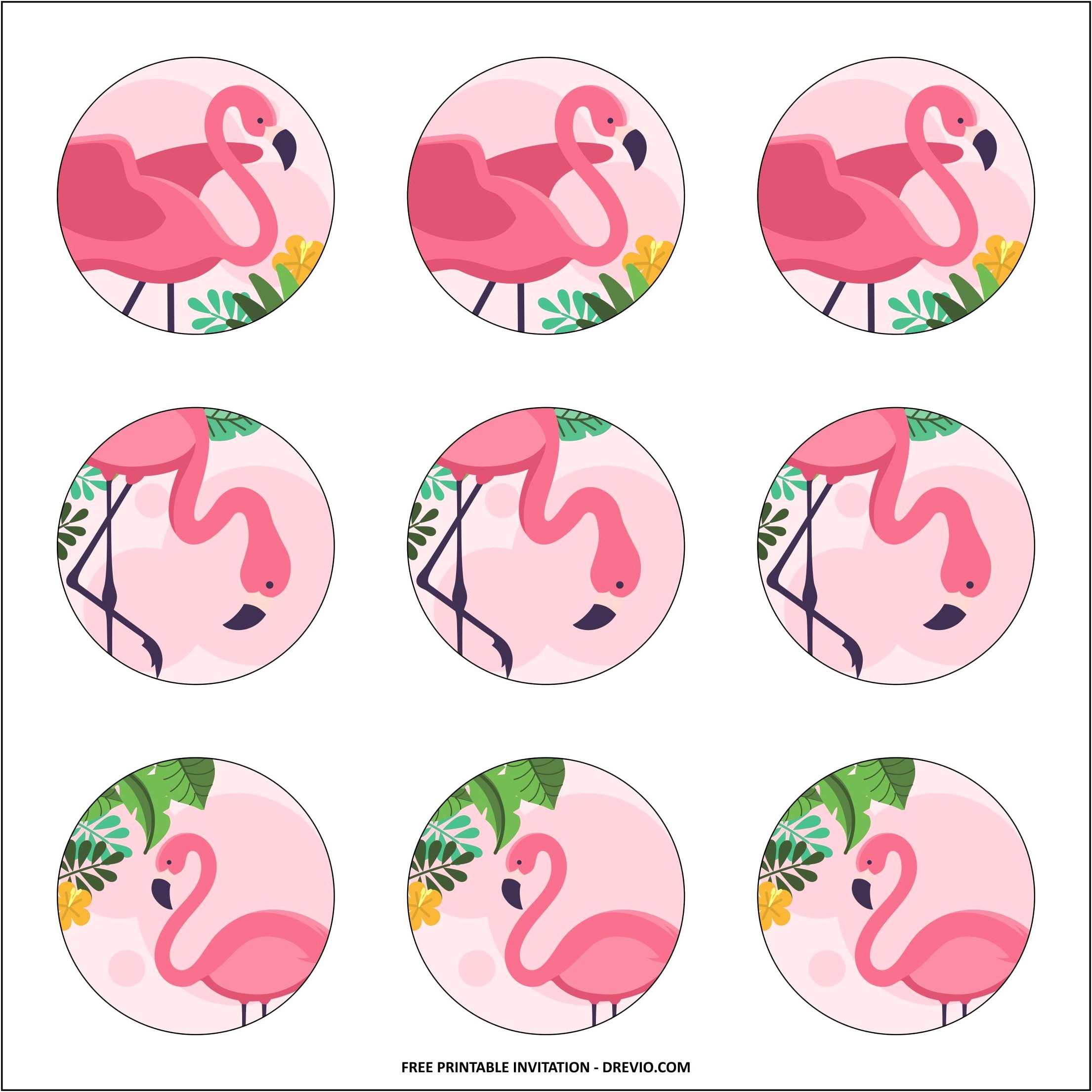 Free Photo Booth Templates Happy Birthdsy Flamingos