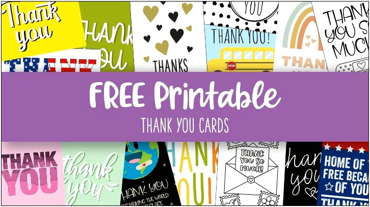 Free Photo Thank You Cards Template