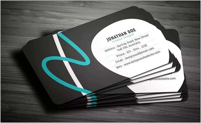 Free Photoshop Business Card Template With Bleed