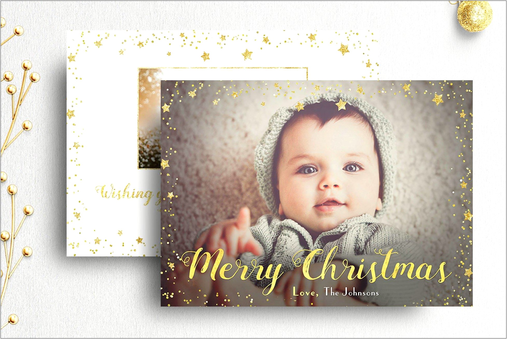 photoshop template christmas card free