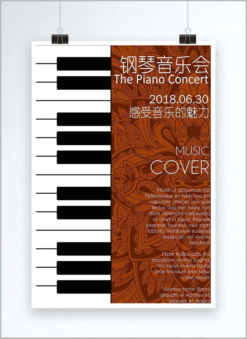 Free Piano Recital Invitation Template Free