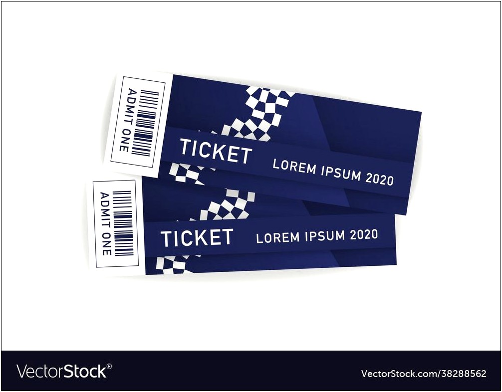 Free Place Card Sport Ticket Template