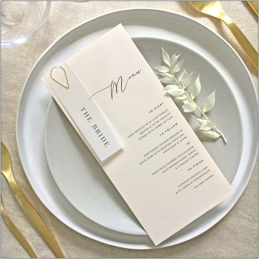 Free Place Cards With Meal Choice Template