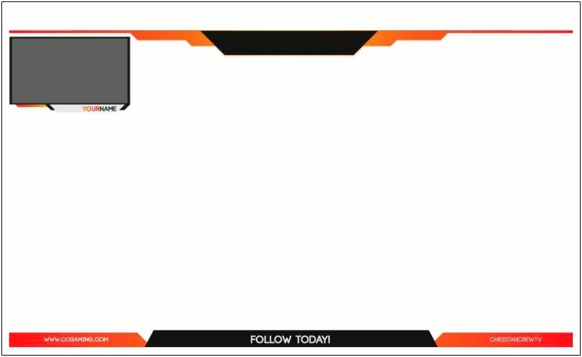 Free Png Girl Gaming Overlay Template 1080p