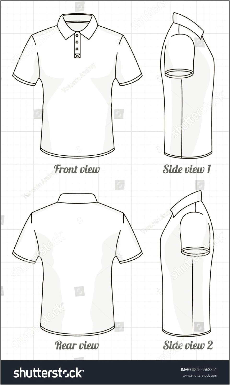 Free Polo Shirt Template Front And Back - Templates : Resume Designs # ...