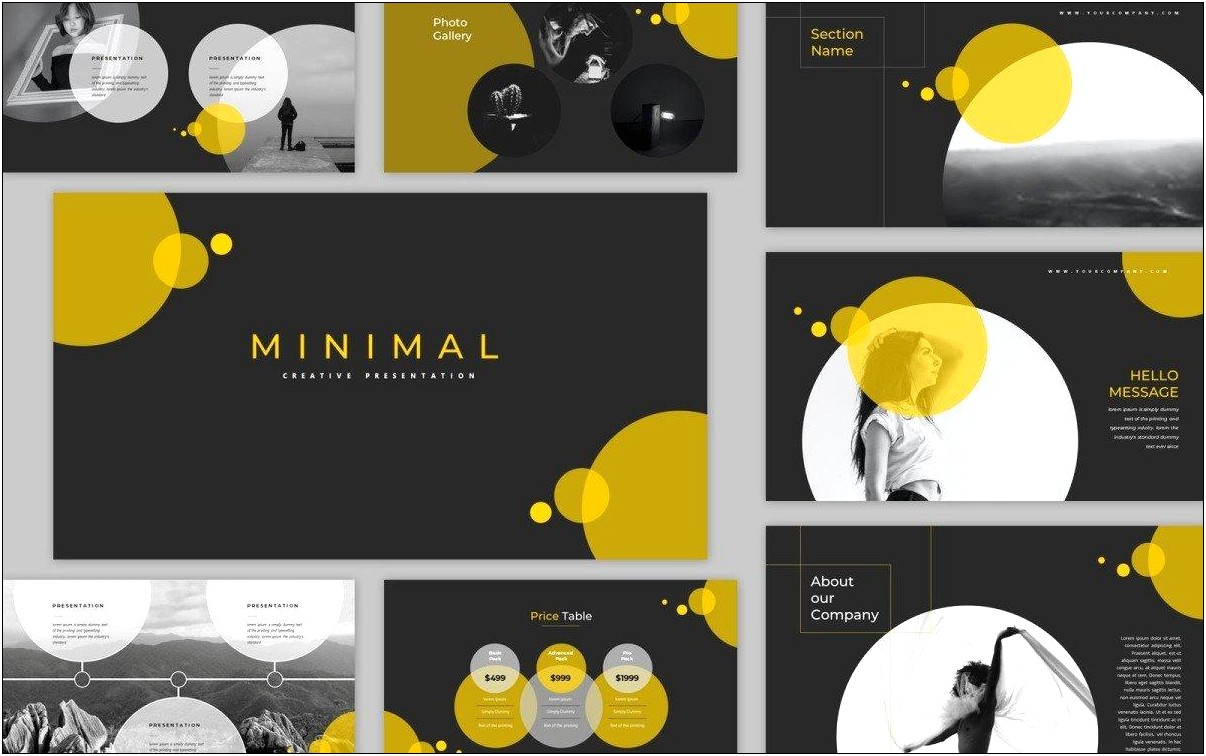 Free Powerpoint Templates Black And Yellow