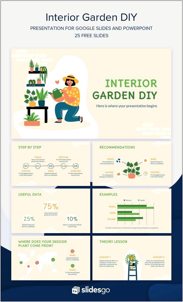 Free Powerpoint Theme Template On Gardening