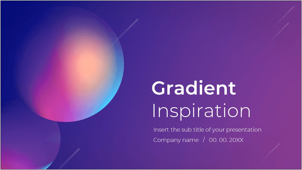 Free Pptx Template In Modern Gradients