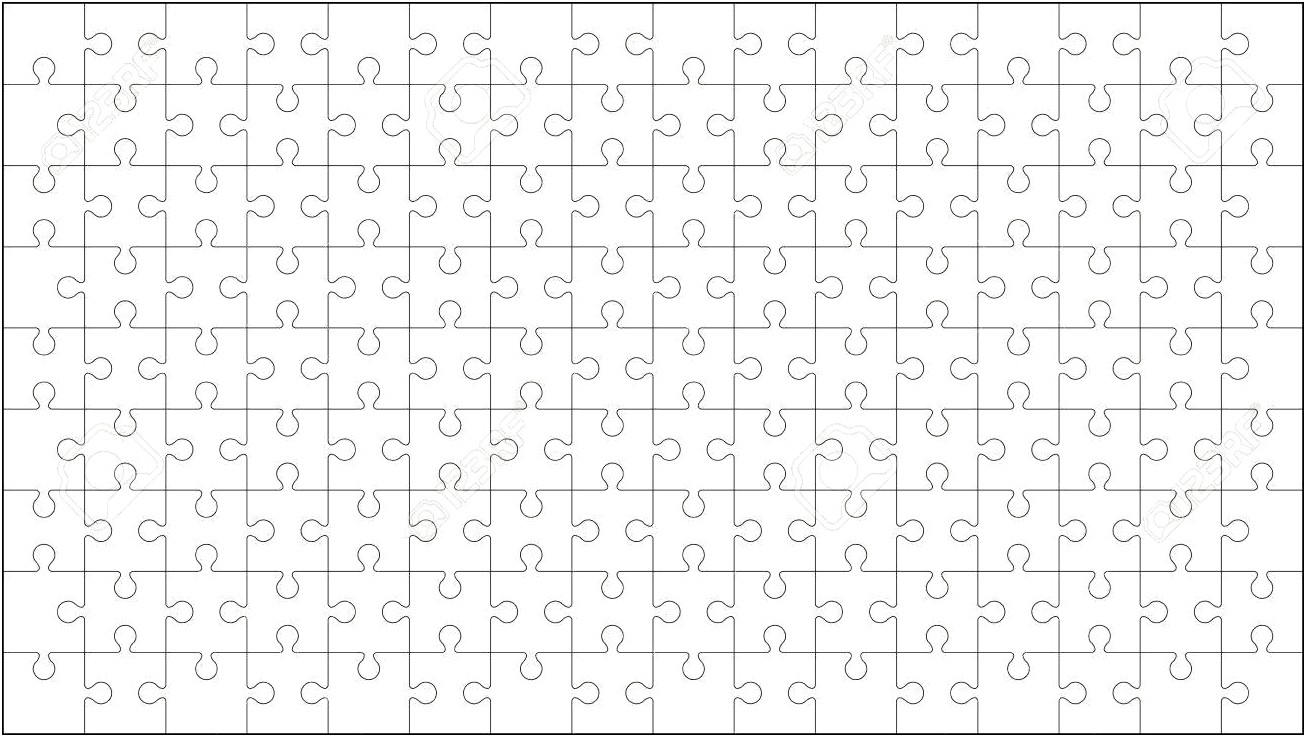 Free Printable 16 Piece Puzzle Template