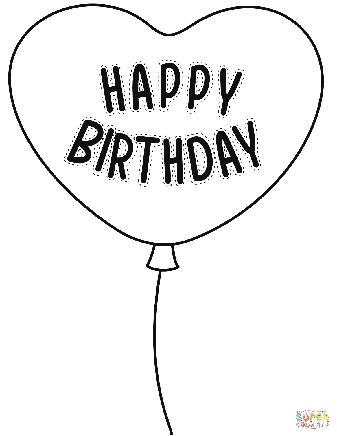 Free Printable Birthday Balloon Template With Text