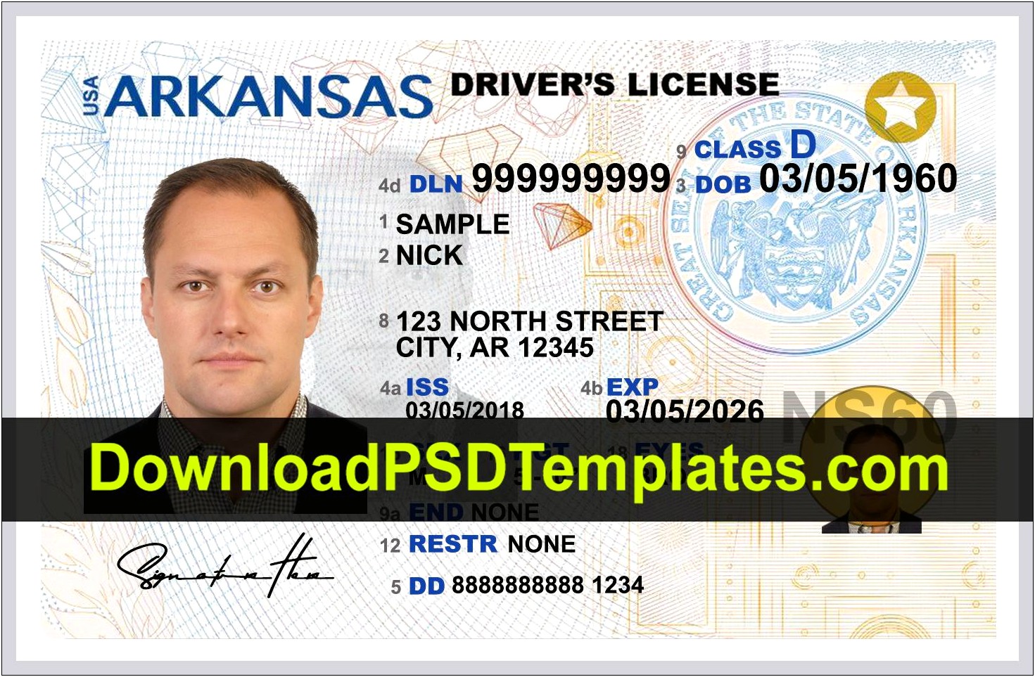 Free Printable Blank Illinois Drivers License Template