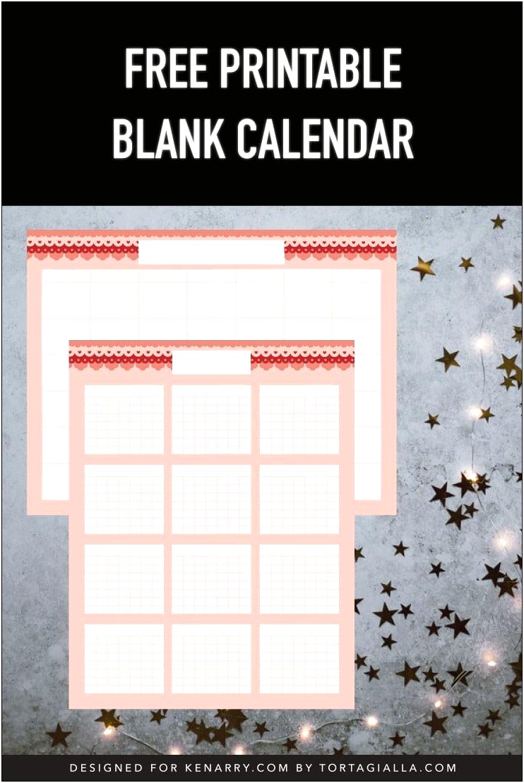 Free Printable Blank Monthly Calendar Template Templates : Resume