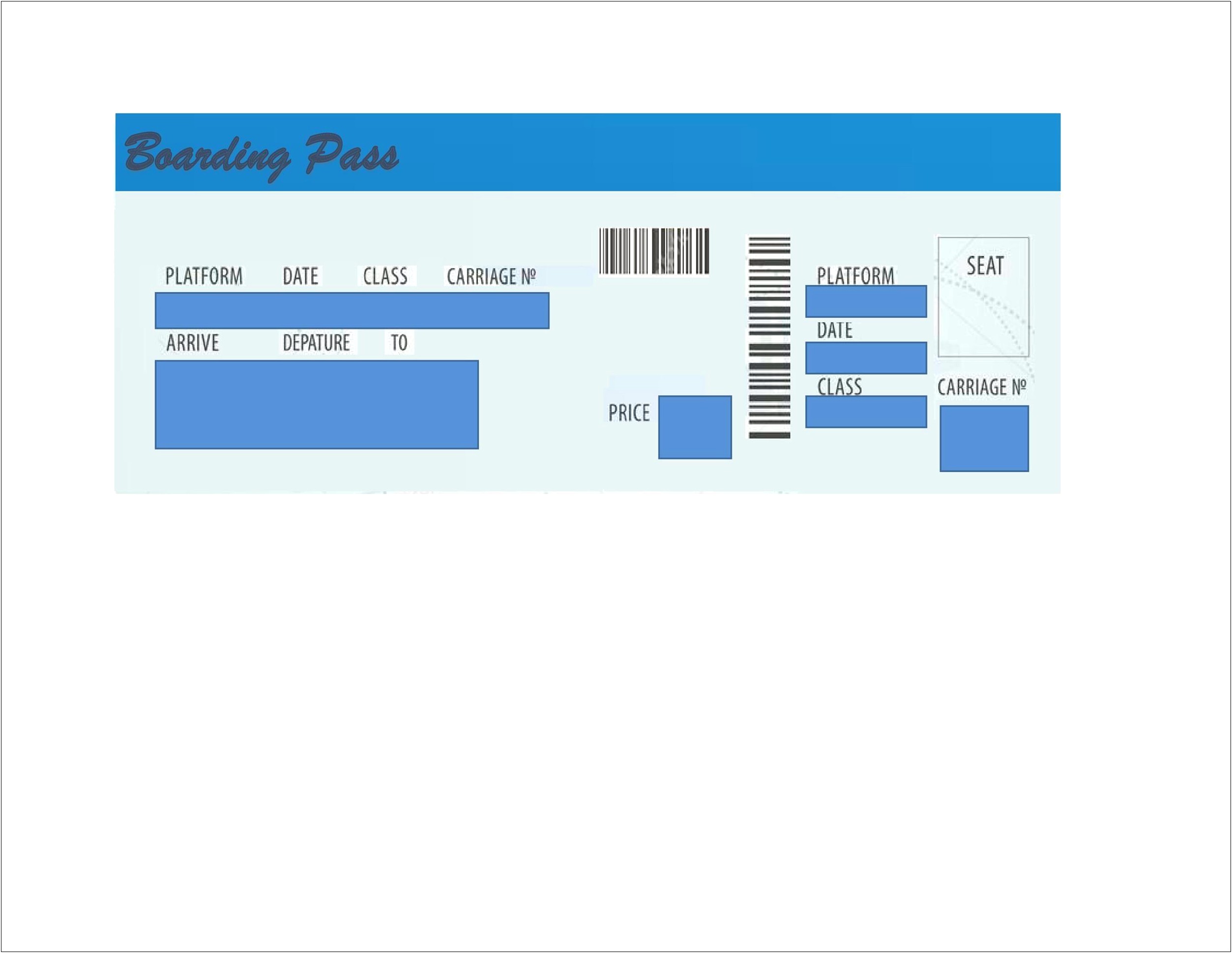 Free Printable Boarding Pass Template Pdf Templates Resume Designs DEJQey0JOa