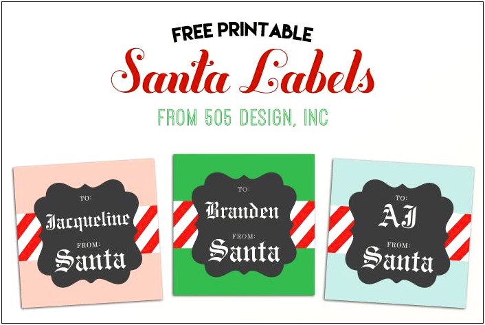 Printable Christmas Enevlopes From Santa Templates Free