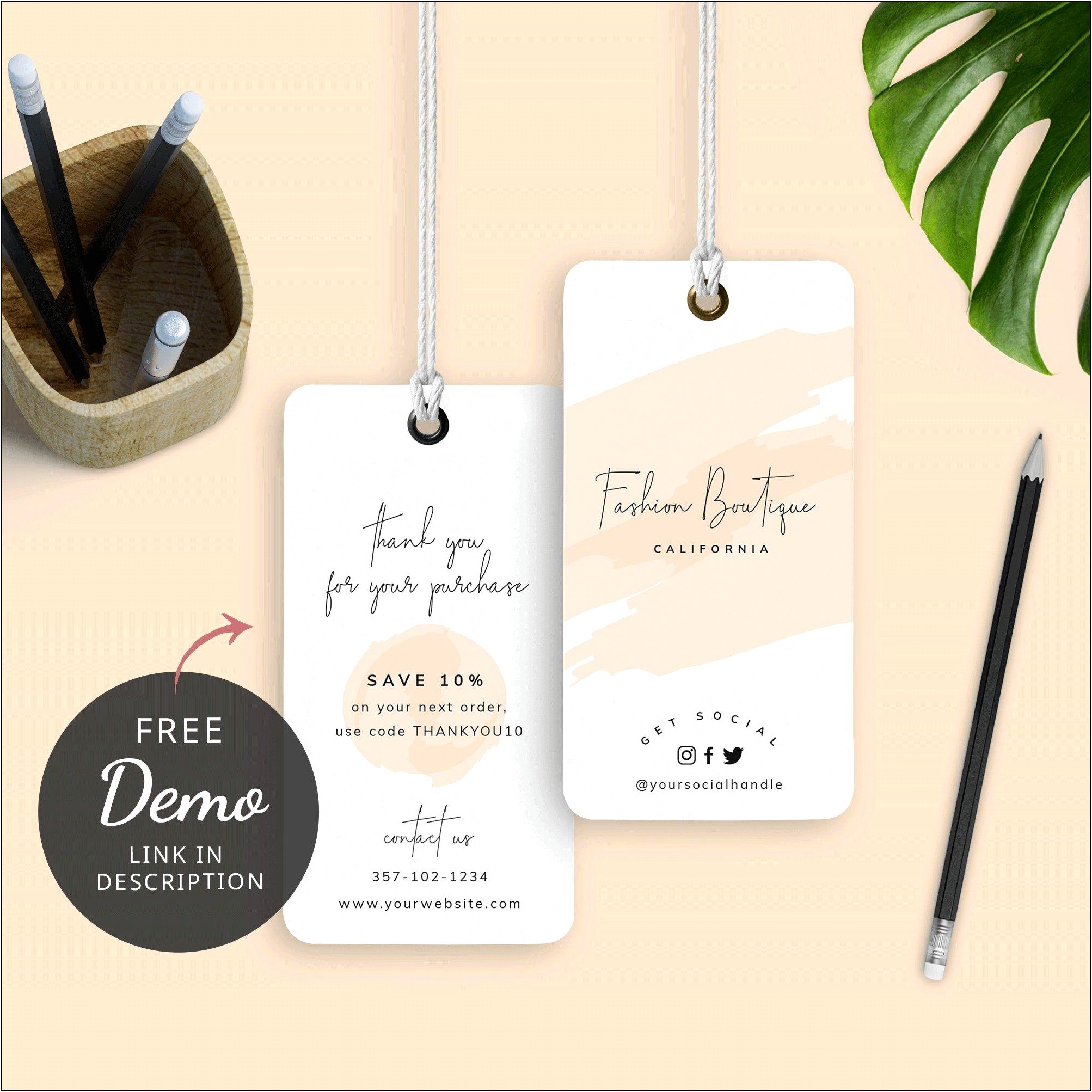 Free Printable Clothing Price Tags Template