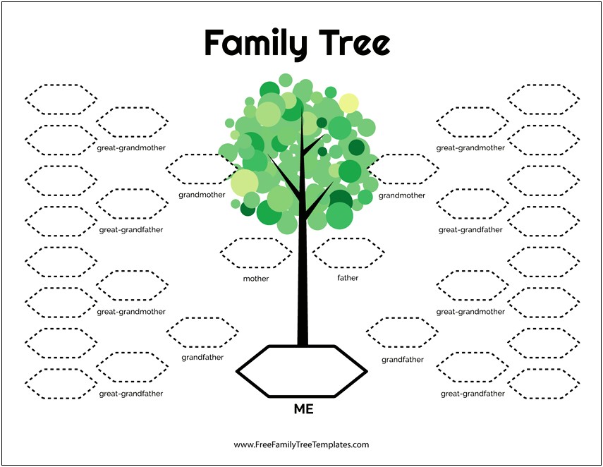 Free Printable Descendant Family Tree Template