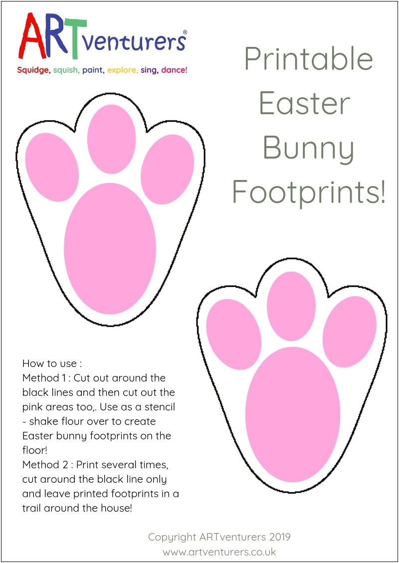 Free Printable Easter Bunny Ears Template Templates : Resume Designs