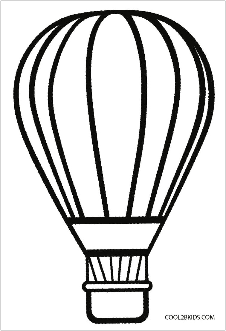 Free Printable Hot Air Balloon Basket Template