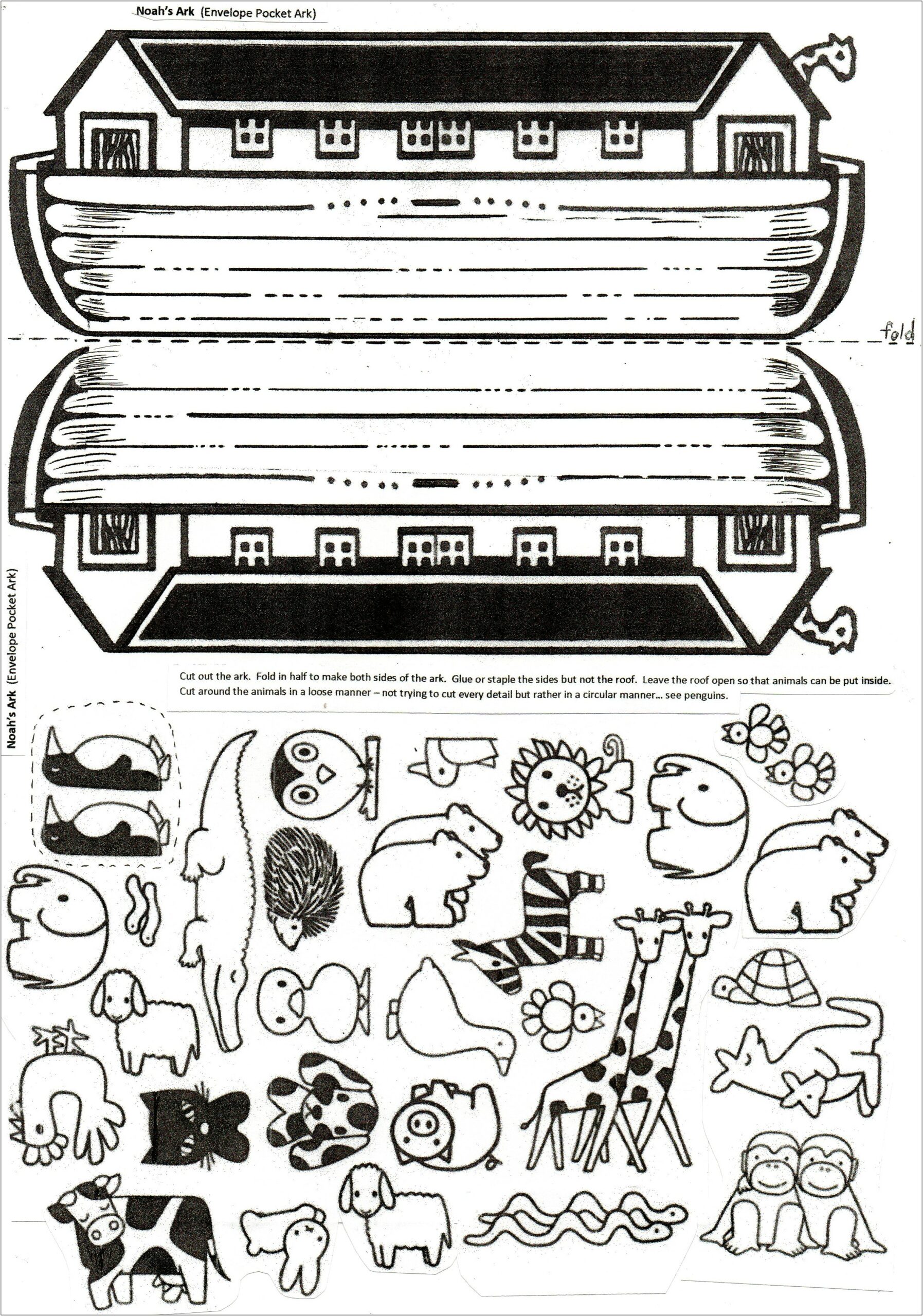 Free Printable Noah's Ark Template