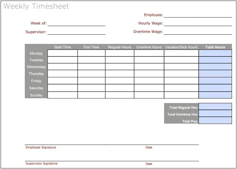 Free Printable Office Templates In And Out Timesheets