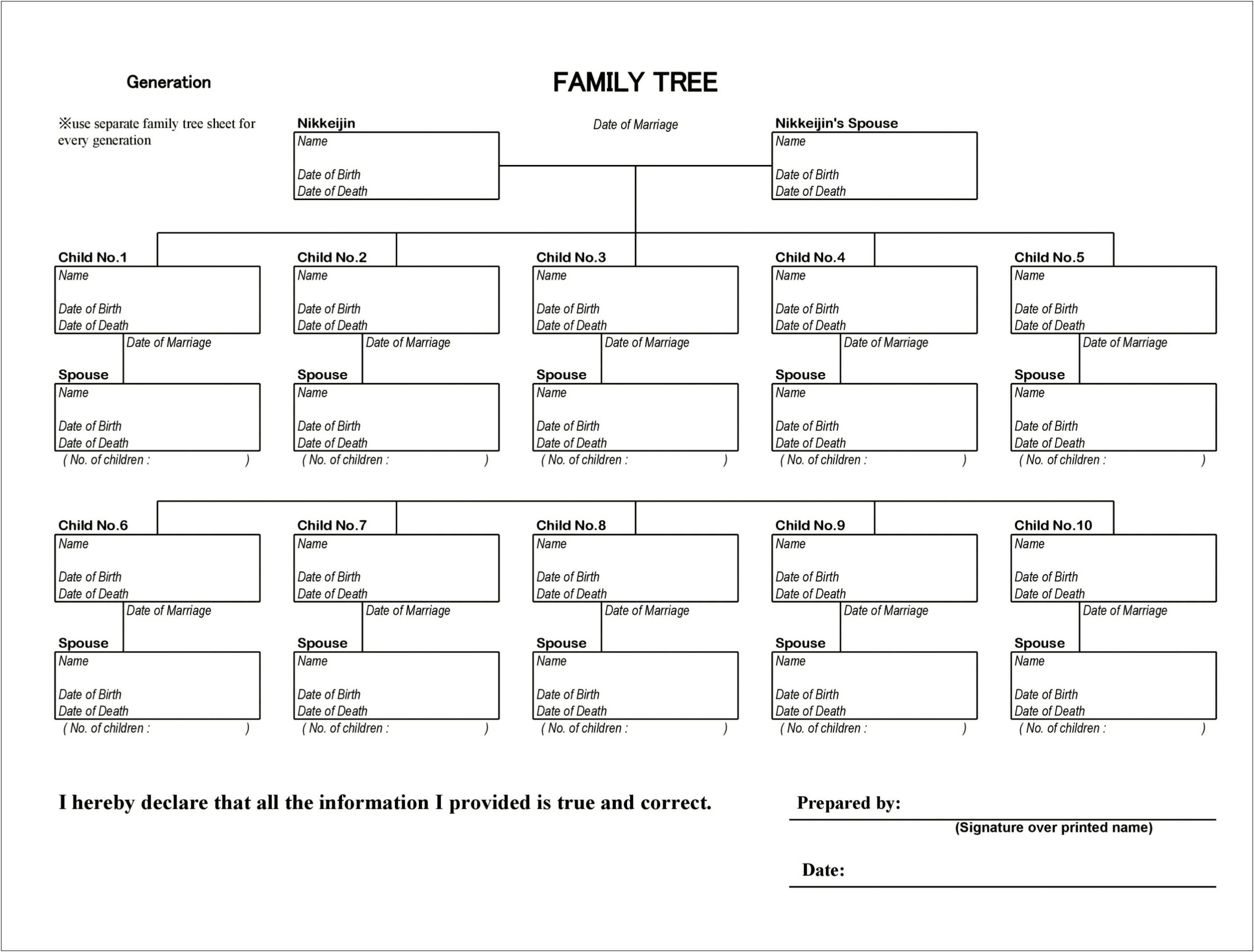 Free Printable Basic Family Tree Template Templates Resume Designs MwvR4OOJ0m