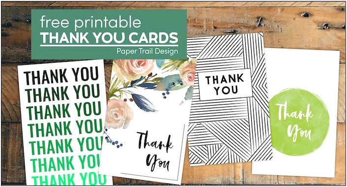 Free Printable Photo Thank You Card Templates