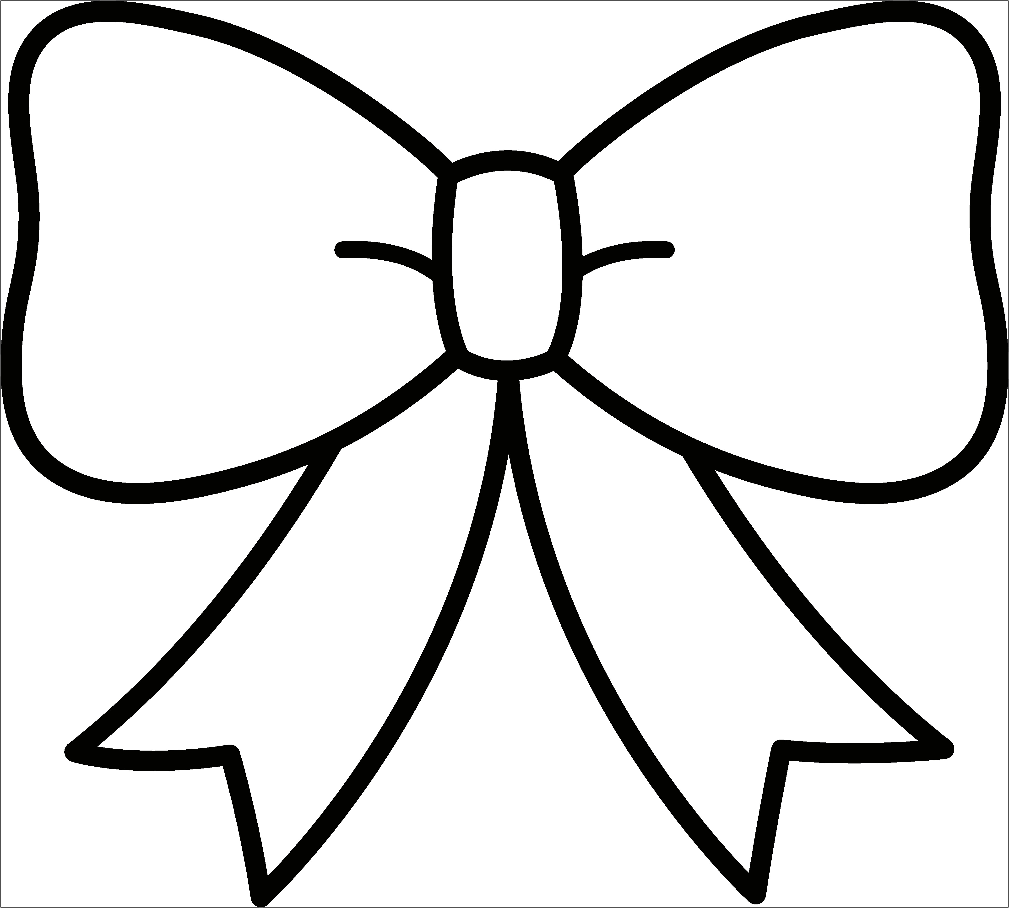 Printable Cheer Bow Template Free