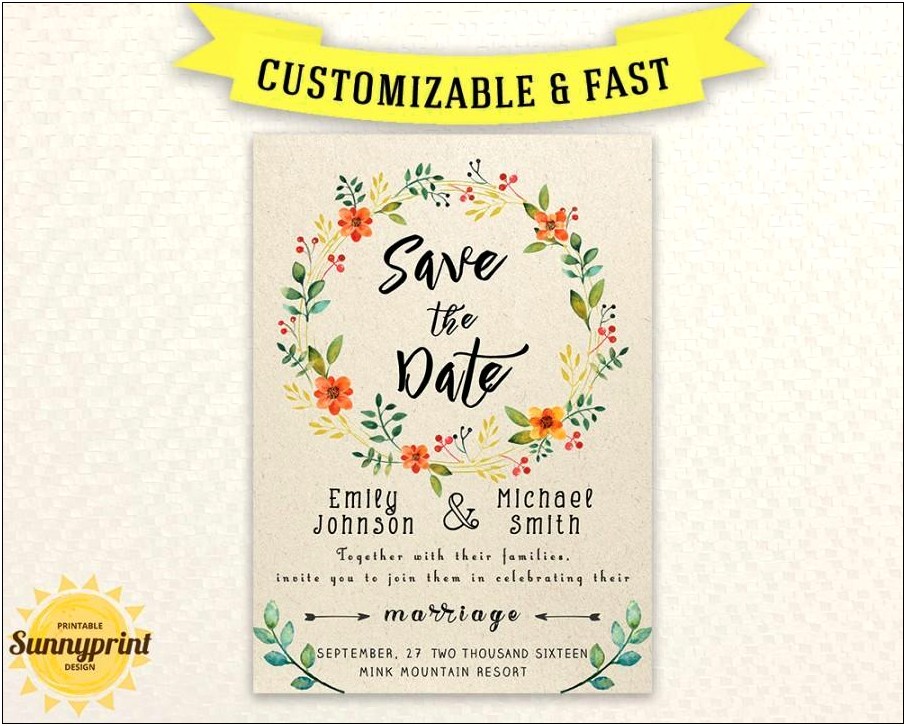 Free Printable Save The Date Templates 2013