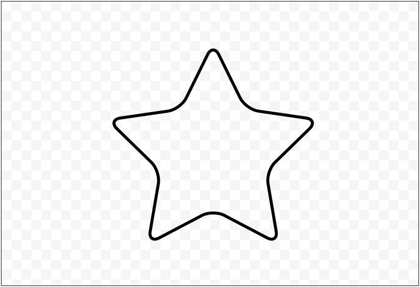 Free Printable Star Template With Round Edges