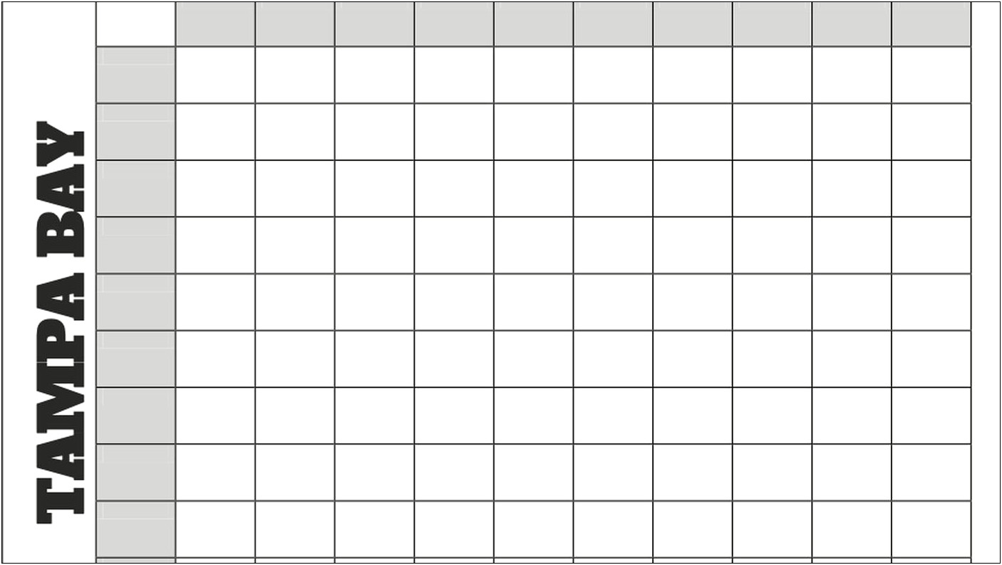 Free Printable Super Bowl Squares Template Patriots Rams