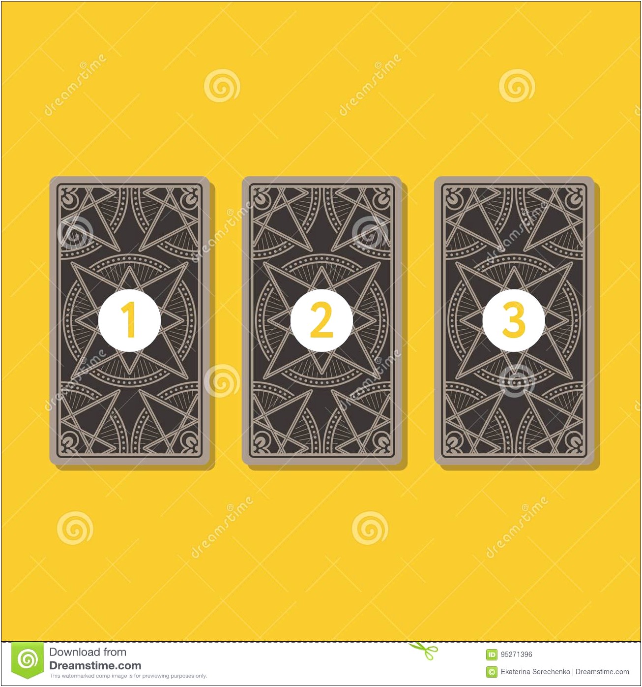 Free Printable Tarot Template Three Card Spread
