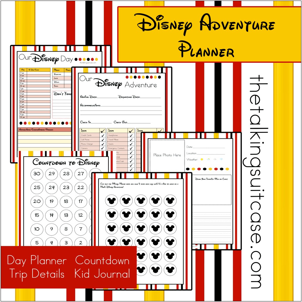 Free Printable Vacation Planner Template Pdf Templates : Resume
