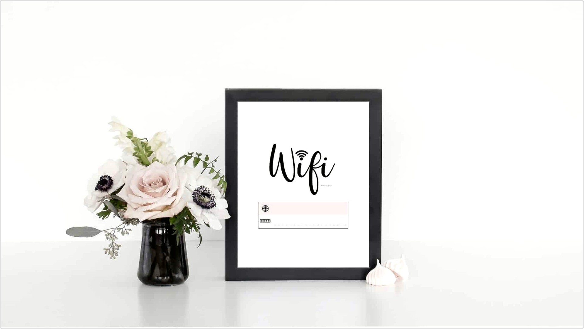 Free Printable Wifi Password Template 5x7