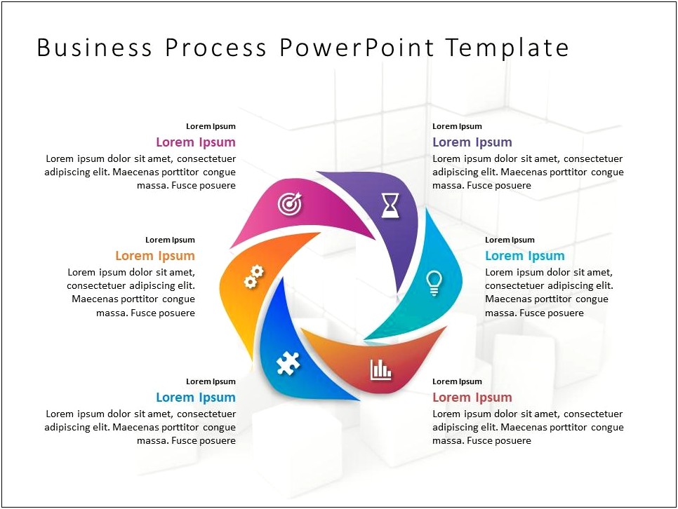 Free Process Flow With Arrows Down Template