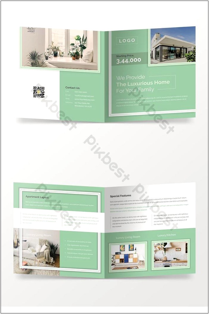 Free Real Estate Bi Fold Brochure Template